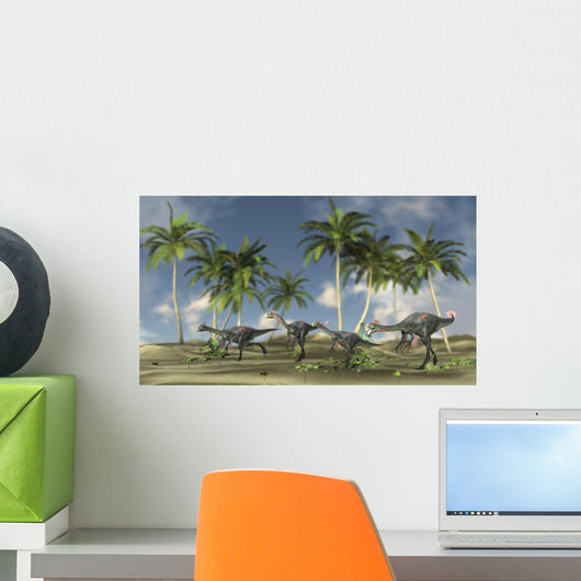Herd Gigantoraptors Wall Decal