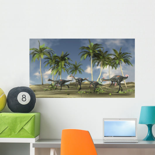 Herd Gigantoraptors Wall Decal