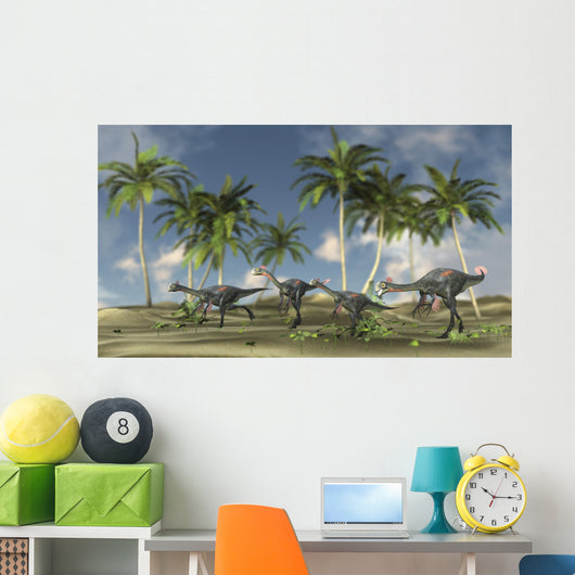 Herd Gigantoraptors Wall Decal