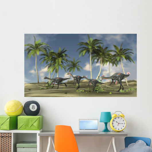 Herd Gigantoraptors Wall Decal