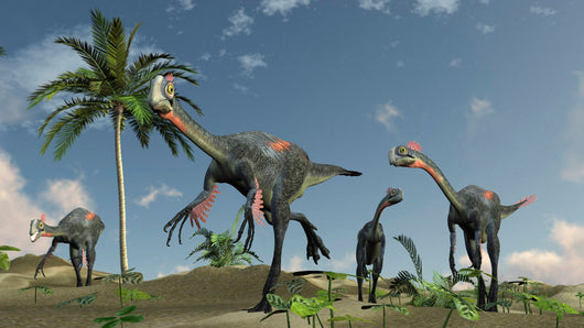 Herd Gigantoraptors Running Wall Decal