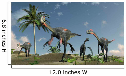 Herd Gigantoraptors Running Wall Decal