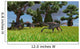 Three Gigantoraptors Running across Wall Decal Design 2