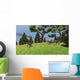 Three Gigantoraptors Running across Wall Decal Design 1