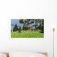 Ceratosaurus Chasing Group Gigantoraptors Wall Decal