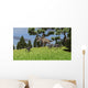Ceratosaurus Chasing Group Gigantoraptors Wall Decal