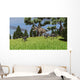 Ceratosaurus Chasing Group Gigantoraptors Wall Decal