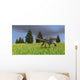 Gigantoraptor Running across Open Wall Decal Design 1