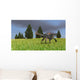 Gigantoraptor Running across Open Wall Decal Design 1
