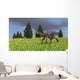 Gigantoraptor Running across Open Wall Decal Design 1