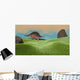 Kentrosaurus Walking across Prehistoric Wall Decal Design 3