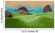 Kentrosaurus Walking across Prehistoric Wall Decal Design 3