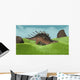 Kentrosaurus Walking across Prehistoric Wall Decal Design 2