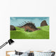 Kentrosaurus Walking across Prehistoric Wall Decal Design 2