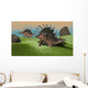 Two Kentrosaurus Dinosaurs Walking Wall Decal Design 1