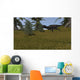 Majungasaurus Running across Grassy Wall Decal Design 5