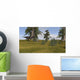 Majungasaurus Running across Grassy Wall Decal Design 4