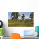 Majungasaurus Running across Grassy Wall Decal Design 4