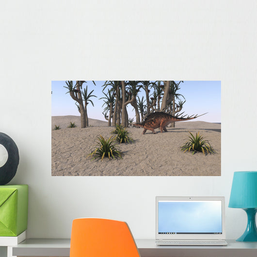 Kentrosaurus Roaming Island Environment Wall Decal