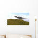 Ceratosaurus Running across Grassy Wall Decal Design 2