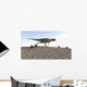 Ceratosaurus Running across Barren Wall Decal Design 2