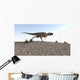 Ceratosaurus Running across Barren Wall Decal Design 2