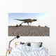 Ceratosaurus Running across Barren Wall Decal Design 2