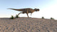 Ceratosaurus Running across Barren Wall Decal Design 2