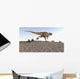 Ceratosaurus Running across Barren Wall Decal Design 1