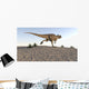 Ceratosaurus Running across Barren Wall Decal Design 1