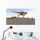 Ceratosaurus Running across Barren Wall Decal Design 1