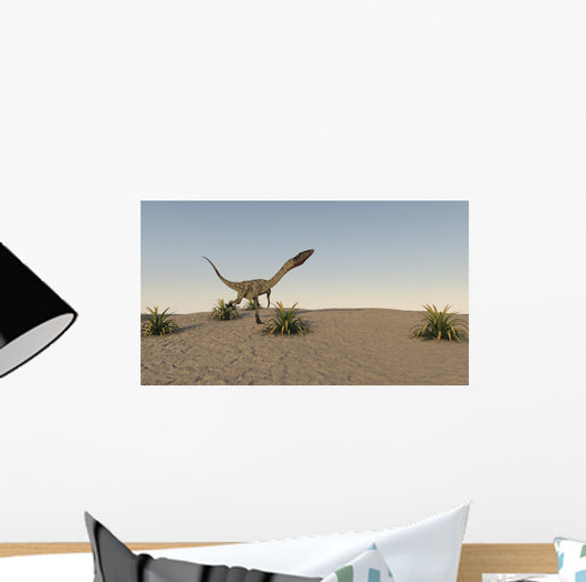 Coelophysis Running across Desert Wall Decal