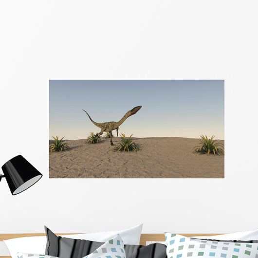 Coelophysis Running across Desert Wall Decal