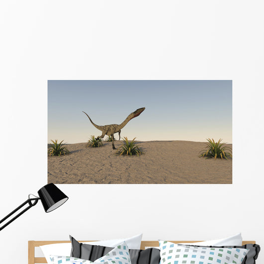 Coelophysis Running across Desert Wall Decal