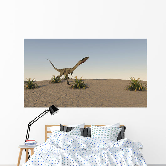 Coelophysis Running across Desert Wall Decal
