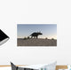 Triceratops Walking across Barren Wall Decal Design 3