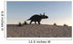 Triceratops Walking across Barren Wall Decal Design 3