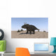 Triceratops Walking across Barren Wall Decal Design 2