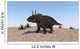 Triceratops Walking across Barren Wall Decal Design 2