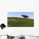 Triceratops Walking across Grassy Wall Decal Design 2