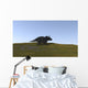 Triceratops Walking across Grassy Wall Decal Design 1