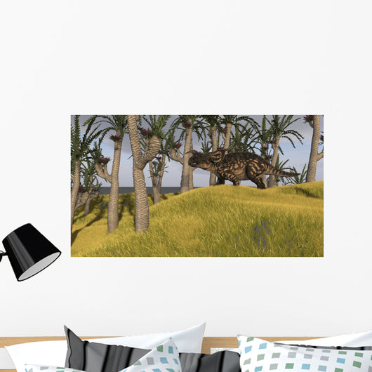 Einiosaurus Grassy Field Wall Decal