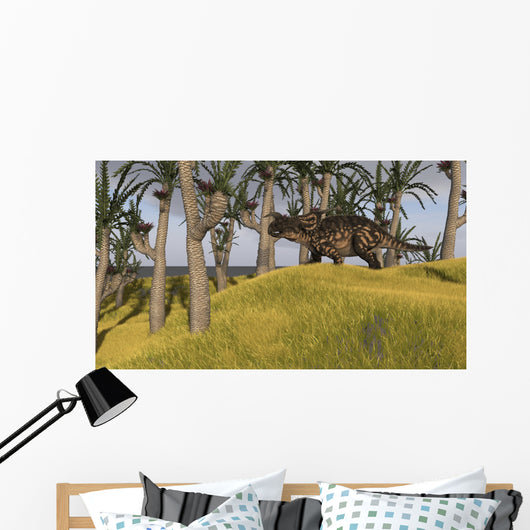 Einiosaurus Grassy Field Wall Decal