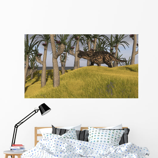 Einiosaurus Grassy Field Wall Decal