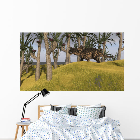 Einiosaurus Grassy Field Wall Decal