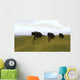 Three Einiosaurus Dinosaurs Walking Wall Decal Design 1