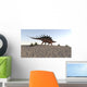 Kentrosaurus Walking across Barren Wall Decal Design 3