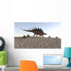 Kentrosaurus Walking across Barren Wall Decal Design 3