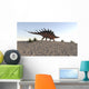 Kentrosaurus Walking across Barren Wall Decal Design 3