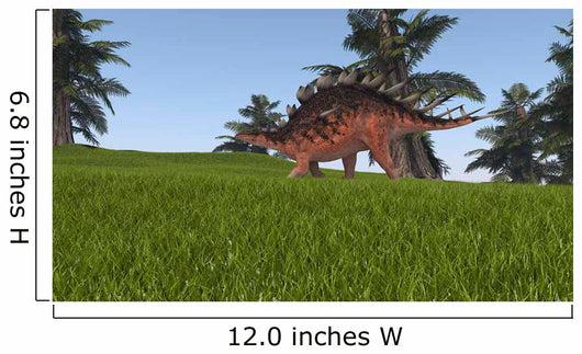 Kentrosaurus Walking across Grassy Wall Decal Design 8